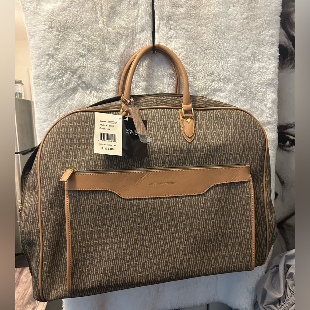 SOLD Adrienne Vittadini Women’s Brown Travel Bag